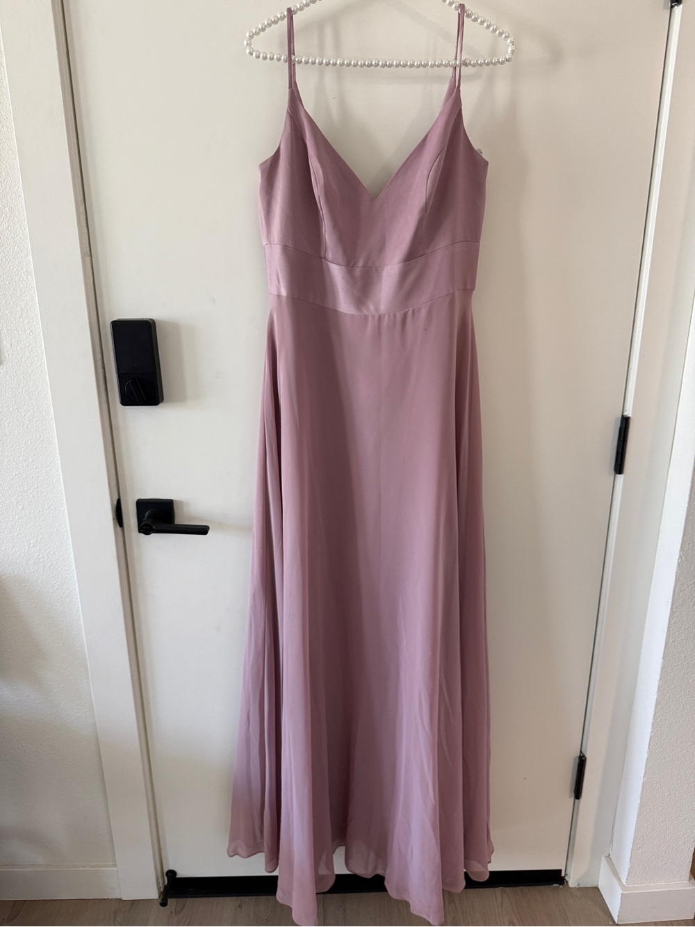 David's Bridal W11995 in mauve quartz size 10